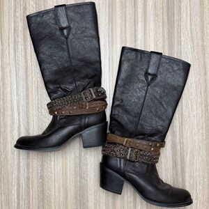 Durango Crush Western Boots with Ankle Belts Size 7 Women’s